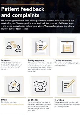 Patient feedback and complaints